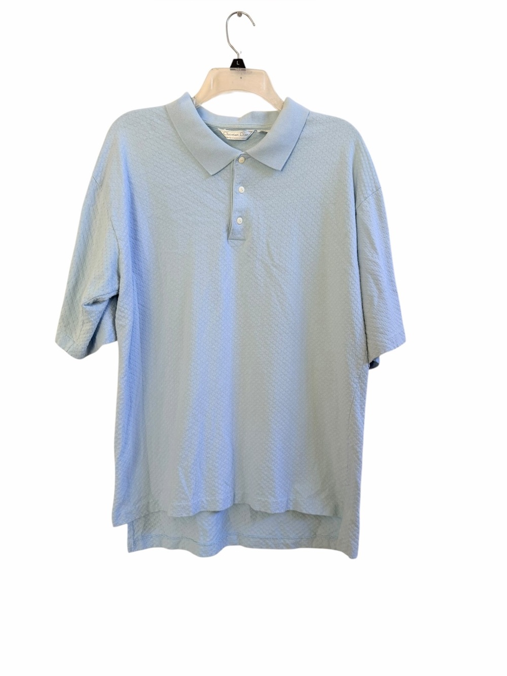 Christian Dior robin egg blue polo shirt